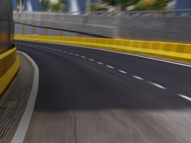 Truck Driver on highway driving fast